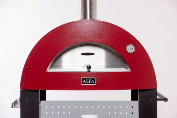 Pizza pec MODERNO 2 na drevo - antique red - 3