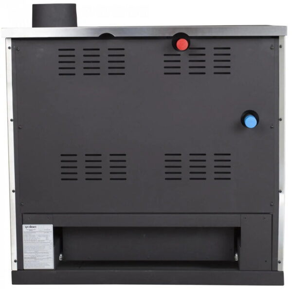 Teplovodný sporák na tuhé palivo NORTH EKO hydro inox P - 5