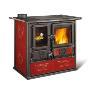 La Nordica - Rosa Sinistra Reverse - sporák na pevné palivo - liberty bordová