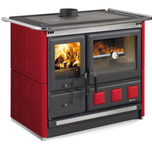 La Nordica - Rosa XXL 5.0 - sporák na pevné palivo - majolika, bordová