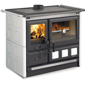 La Nordica - Rosa XXL 5.0 - sporák na pevné palivo - majolika, biela