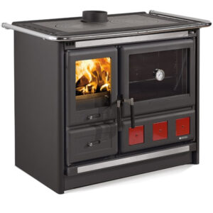 La Nordica - Rosa XXL 5.0 - sporák na pevné palivo - STEEL čierny smalt