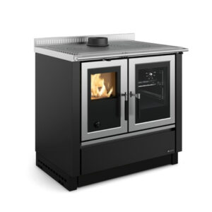 La Nordica - Venezia - sporák na pevné palivo - antracitová čierna