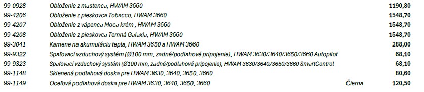 HWAM - 3660 - obklad z prírodného kameňa - 1